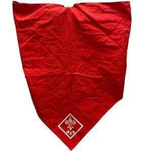 Boy Scouts‎ of America Neckerchief Scarf BSA Uniform Red Collectible Adult